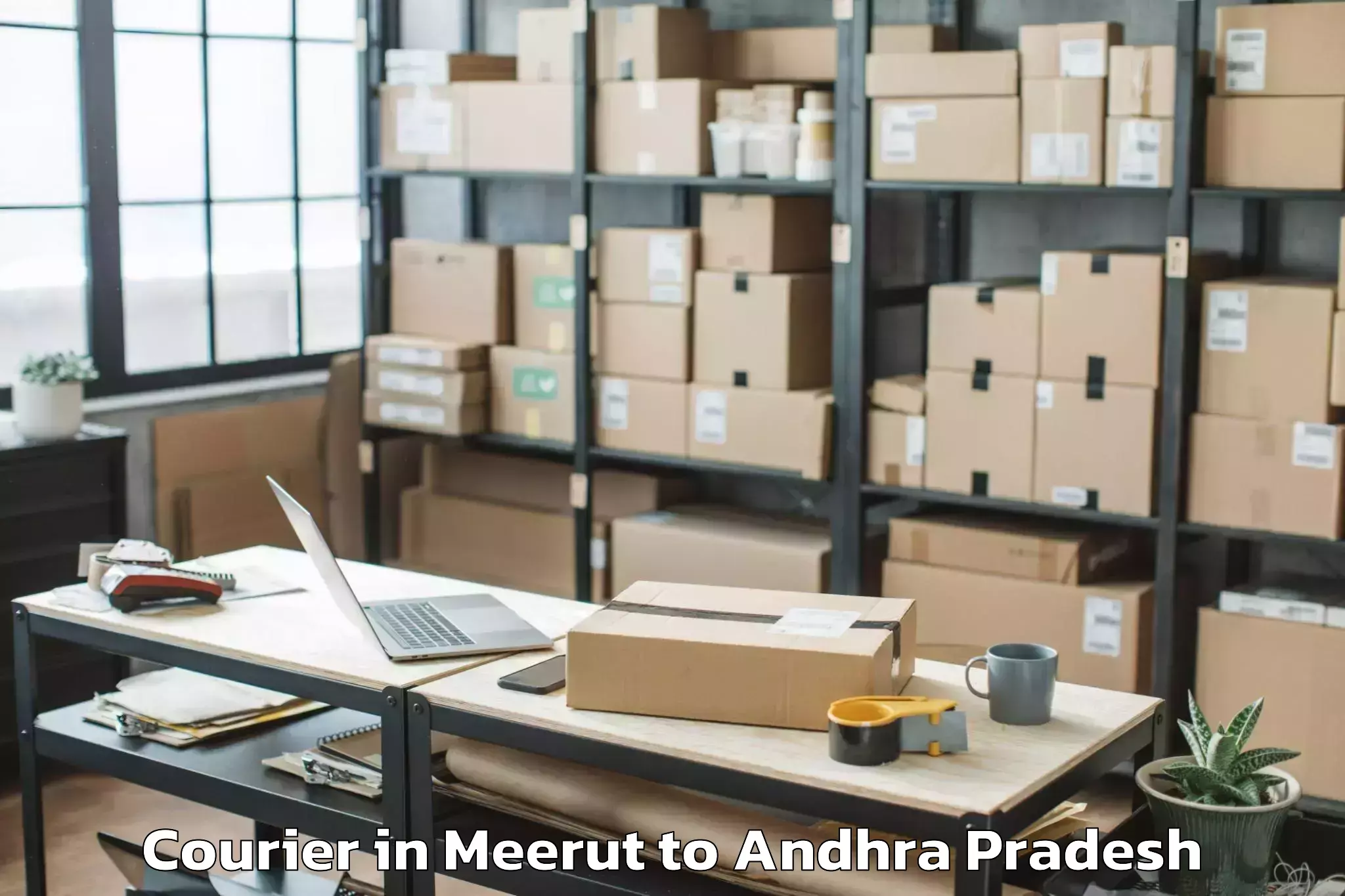 Meerut to Veerullapadu Courier Booking